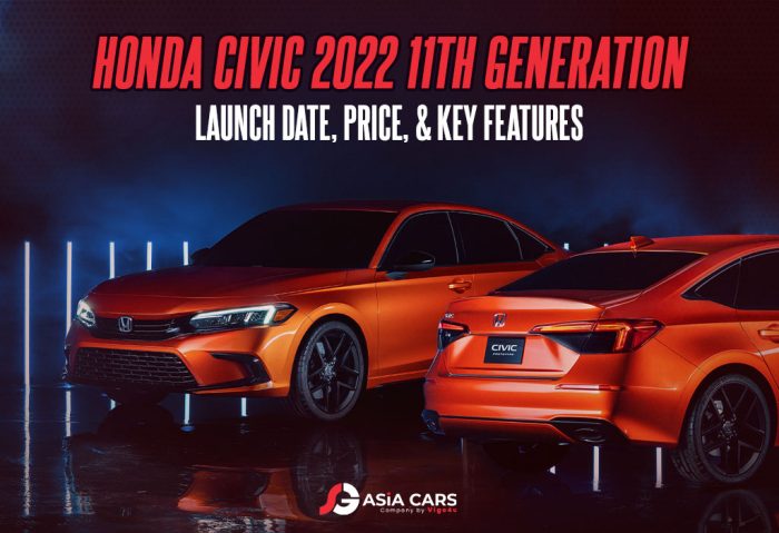 Honda Civic 2022 11th Generation Launch Date, Price, & Key Features