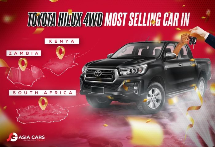 oyota Hilux 4WD Most Selling Car In Zambia, Kenya, & South Africa Region